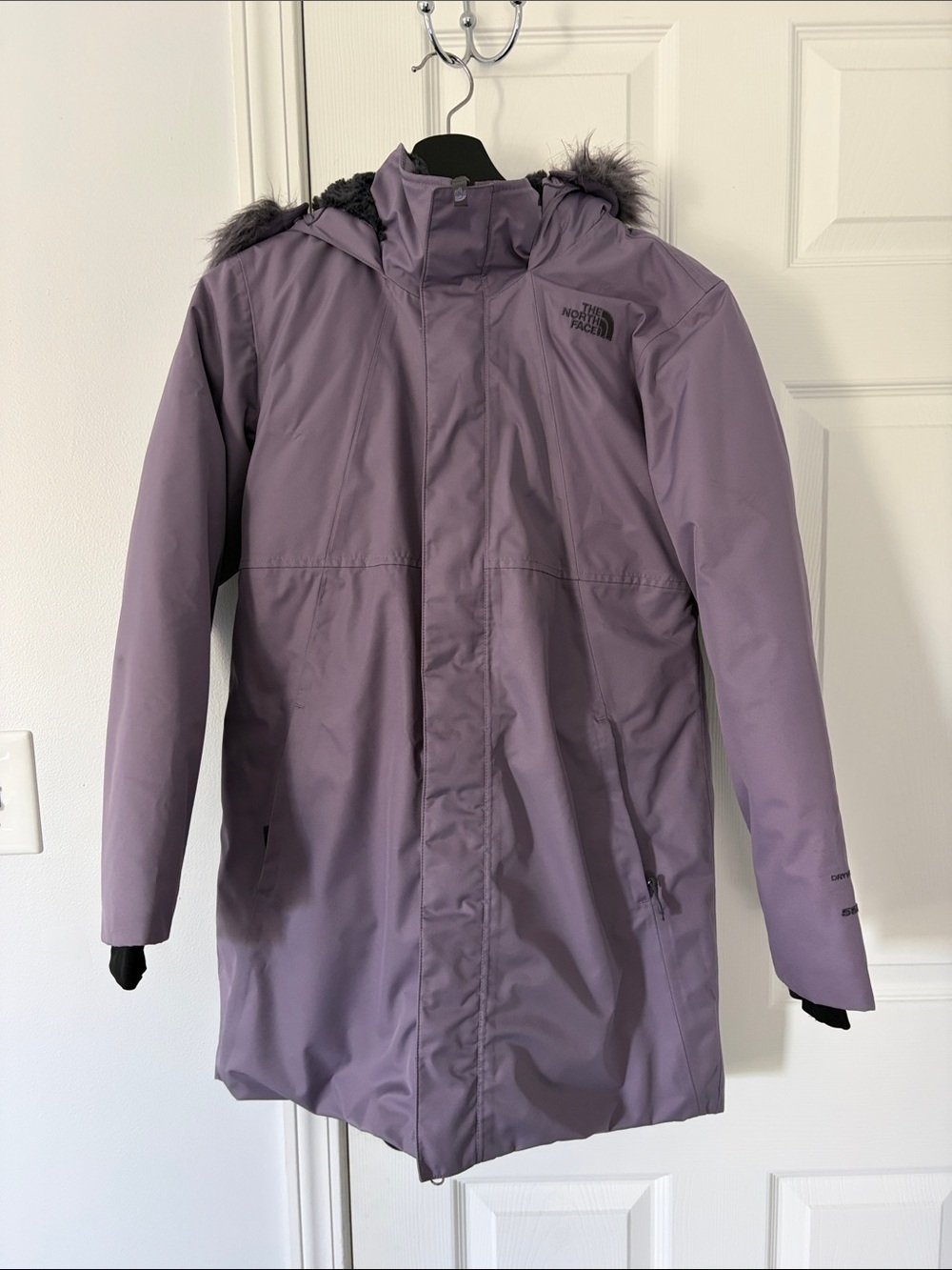The North Face Lavender Women's Insulated Parka with Faux Fur Hood